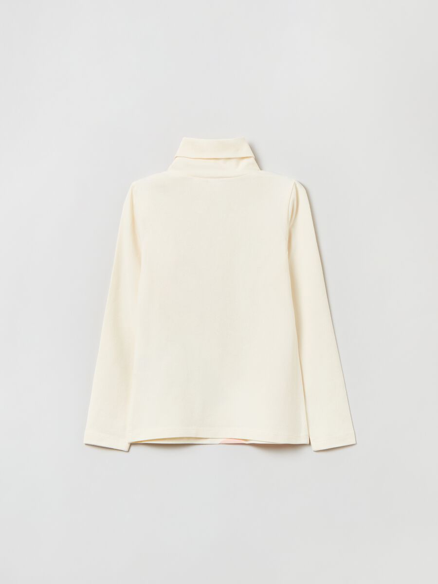 T-shirt maniche lunghe a collo alto_1