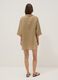 Long beige pure linen beach cover-up_3