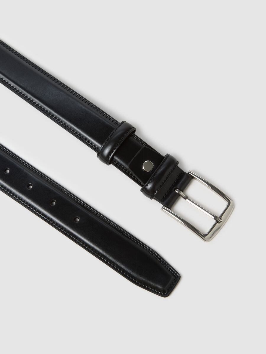 Cintura in vera pelle nera_1