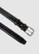 Black genuine leather belt_1