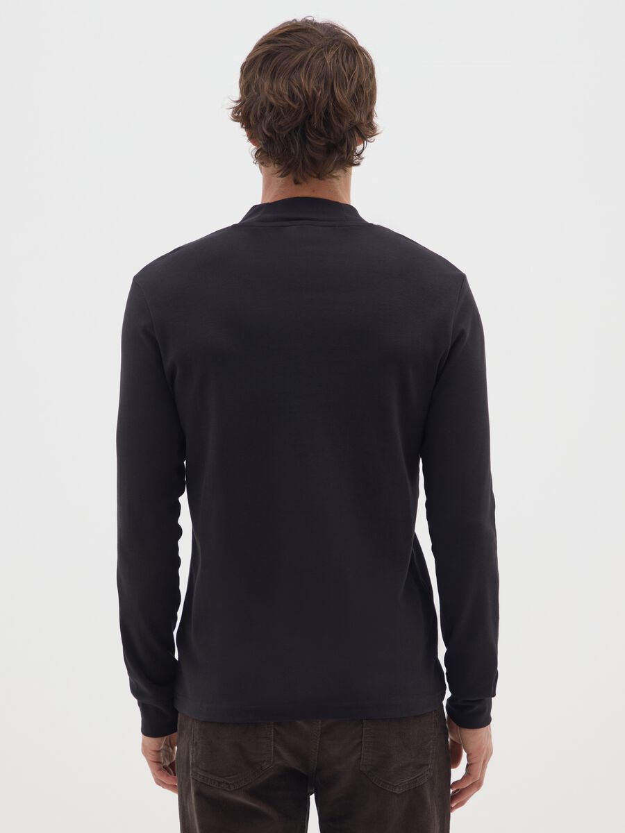 Black Pure Cotton Regular Fit Jumper_2