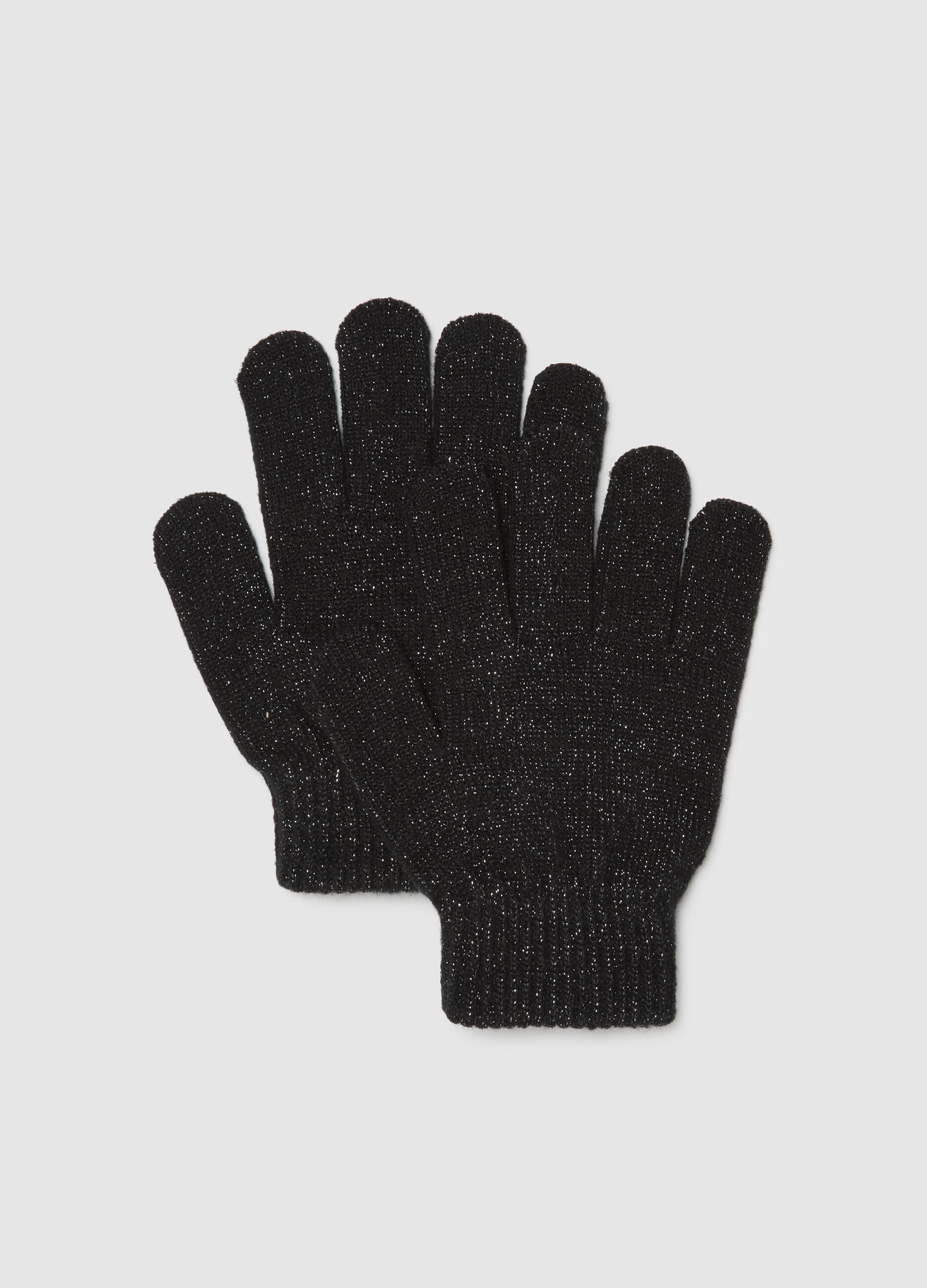 Black girl's gloves