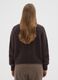 Brown V-neck cardigan in mohair and wool regular fit_2