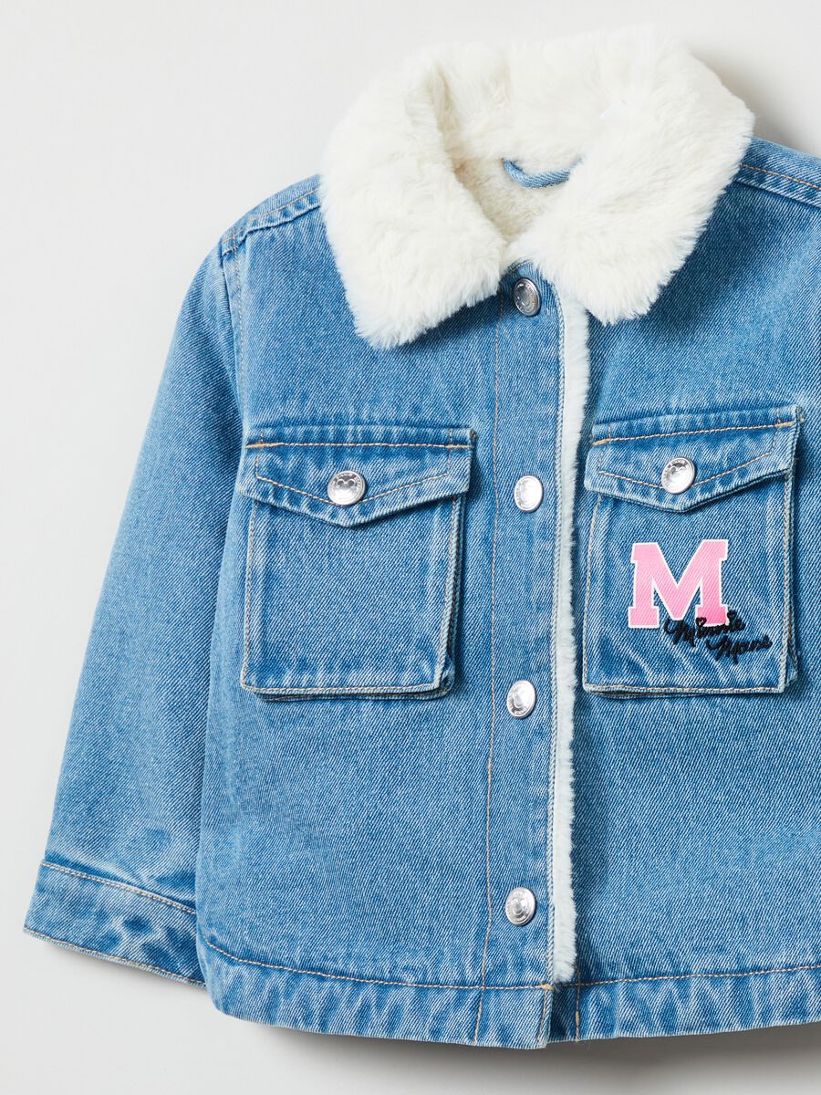 Giacca in denim con eco pelliccia Minnie_2