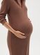 Stretchy Brown Maternity Dress_1