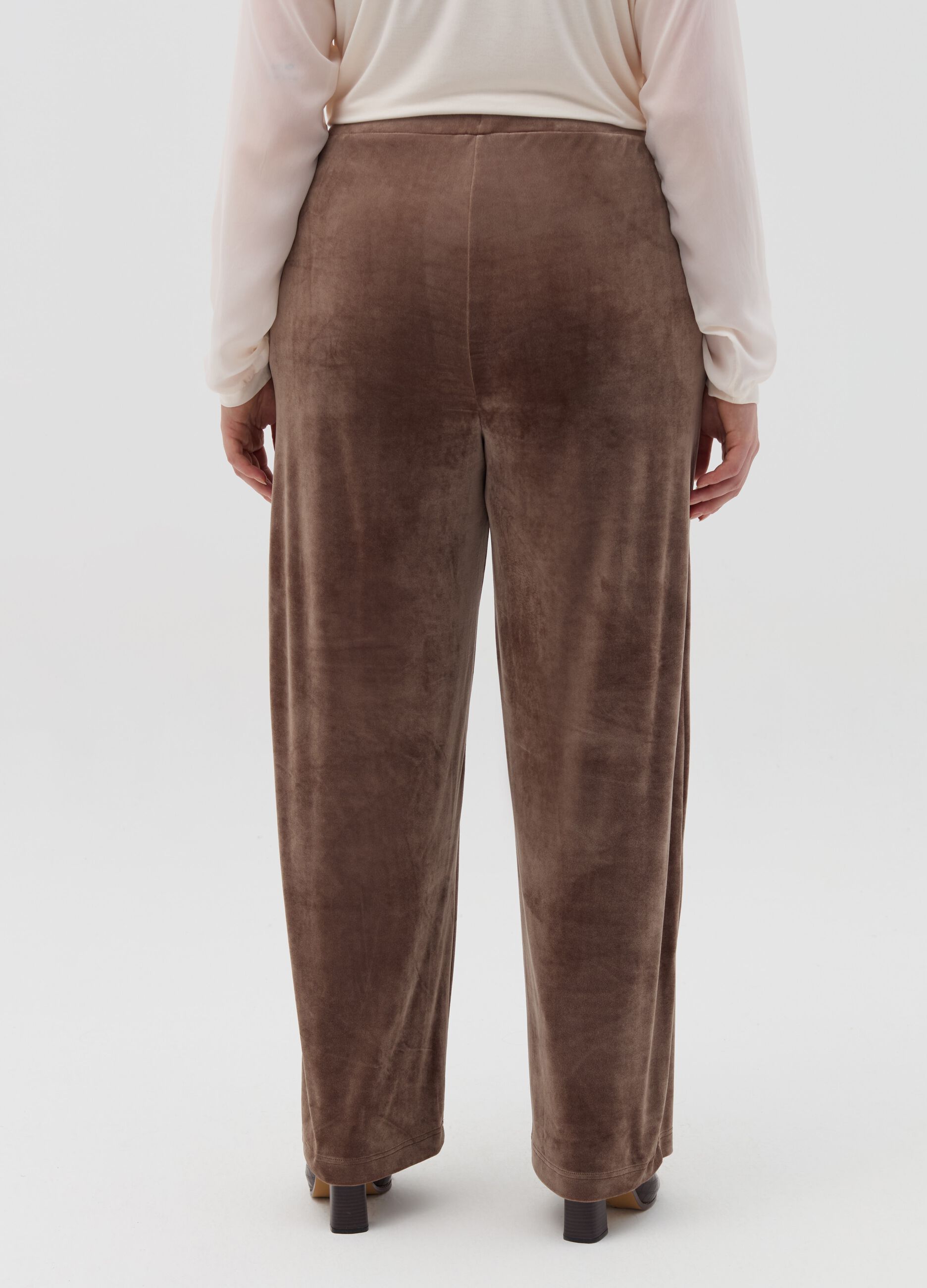 Pantaloni Larghi Donna Marrone OVS