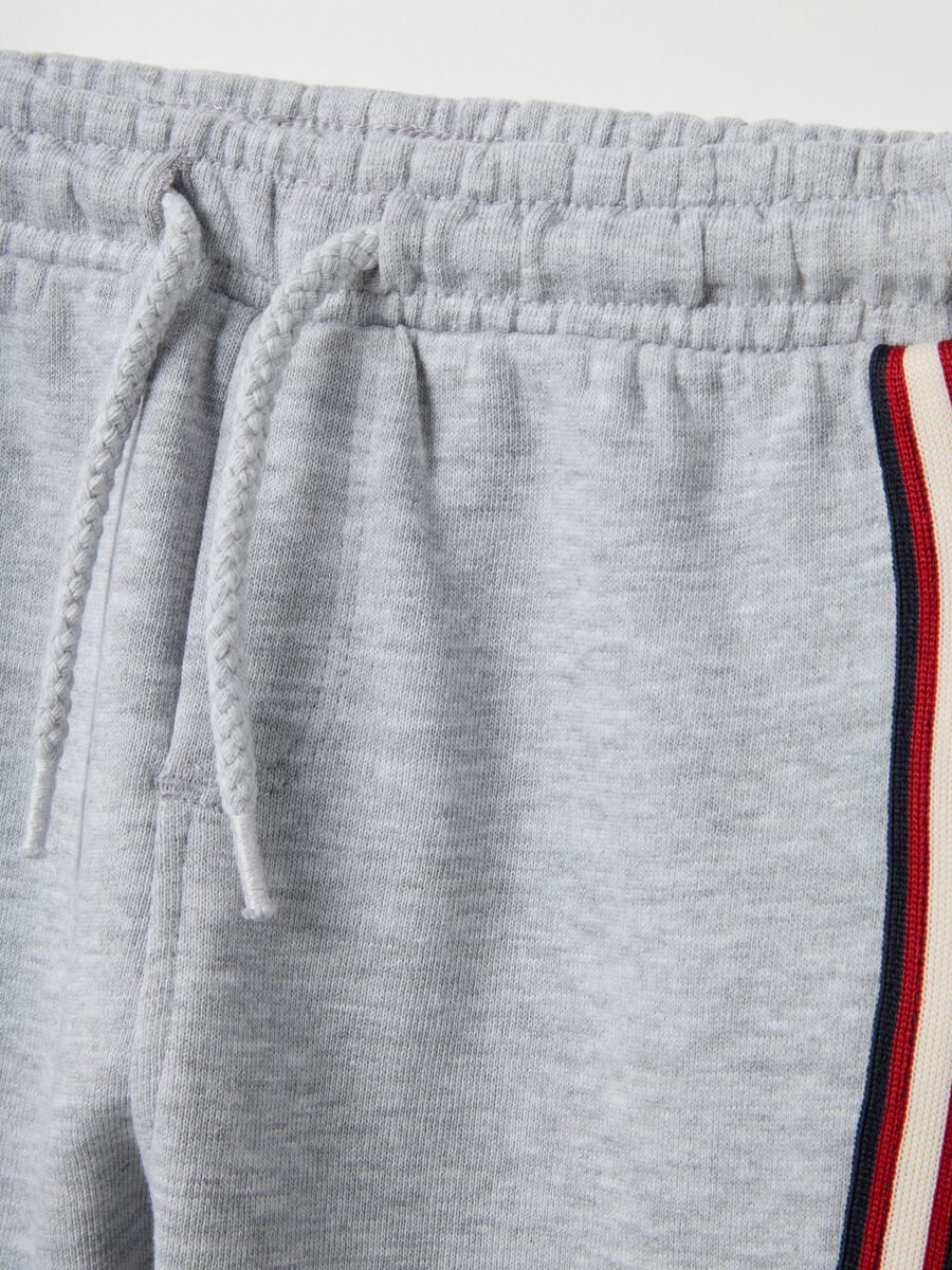 Grey pure cotton jogger trousers for baby regular fit_2