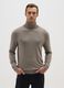 Beige regular fit turtleneck_1