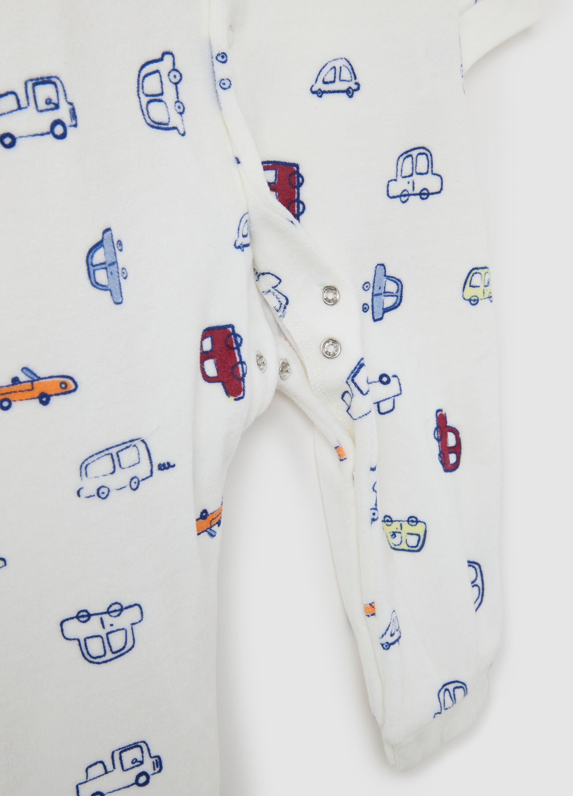 Kid's multicolour cotton blend romper set with prints