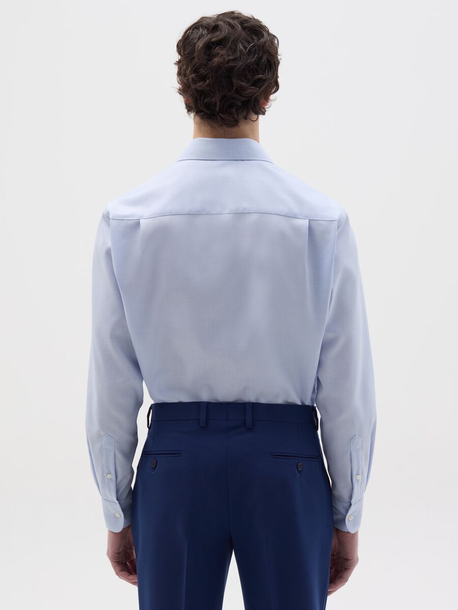 Regular-fit no-iron micro check shirt_3