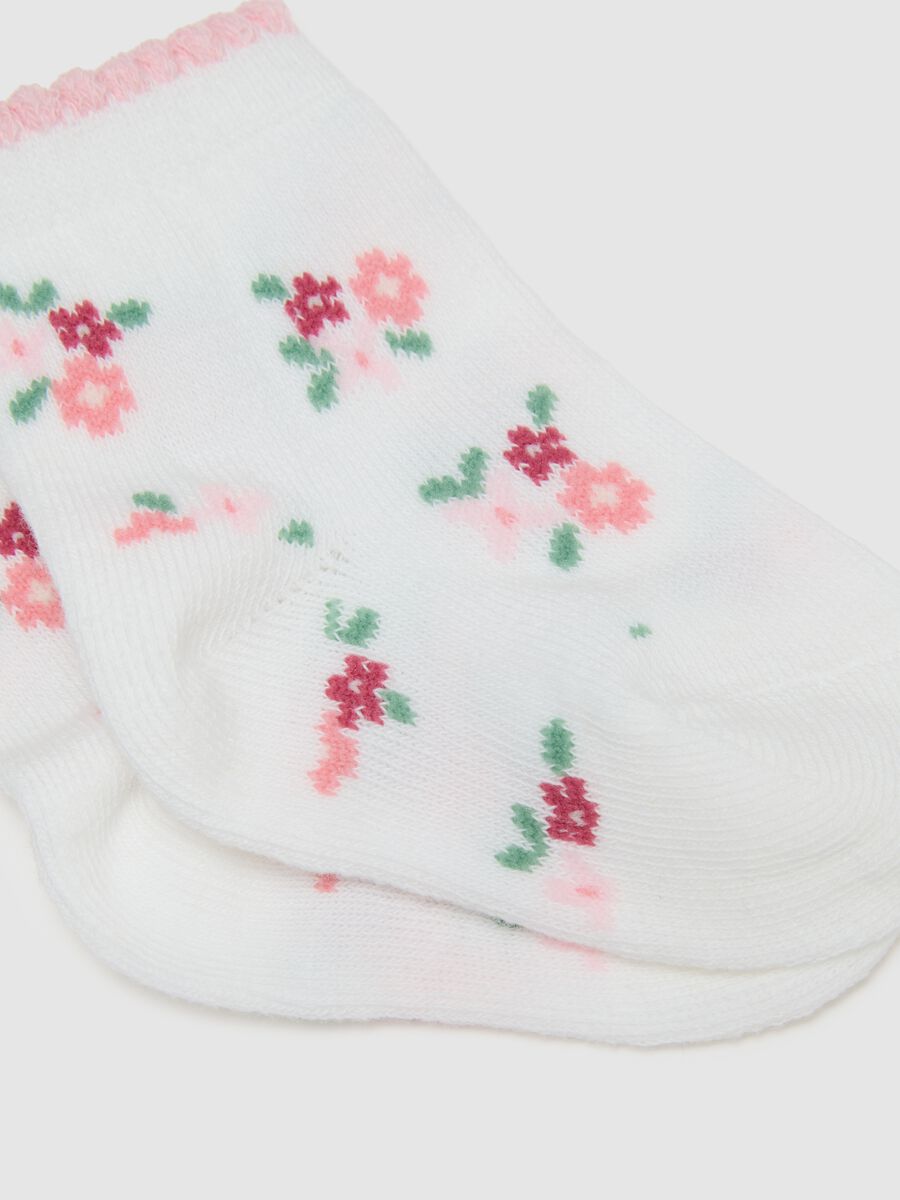 Set tripack calzini da bambina in cotone multicolor elasticizzati_2