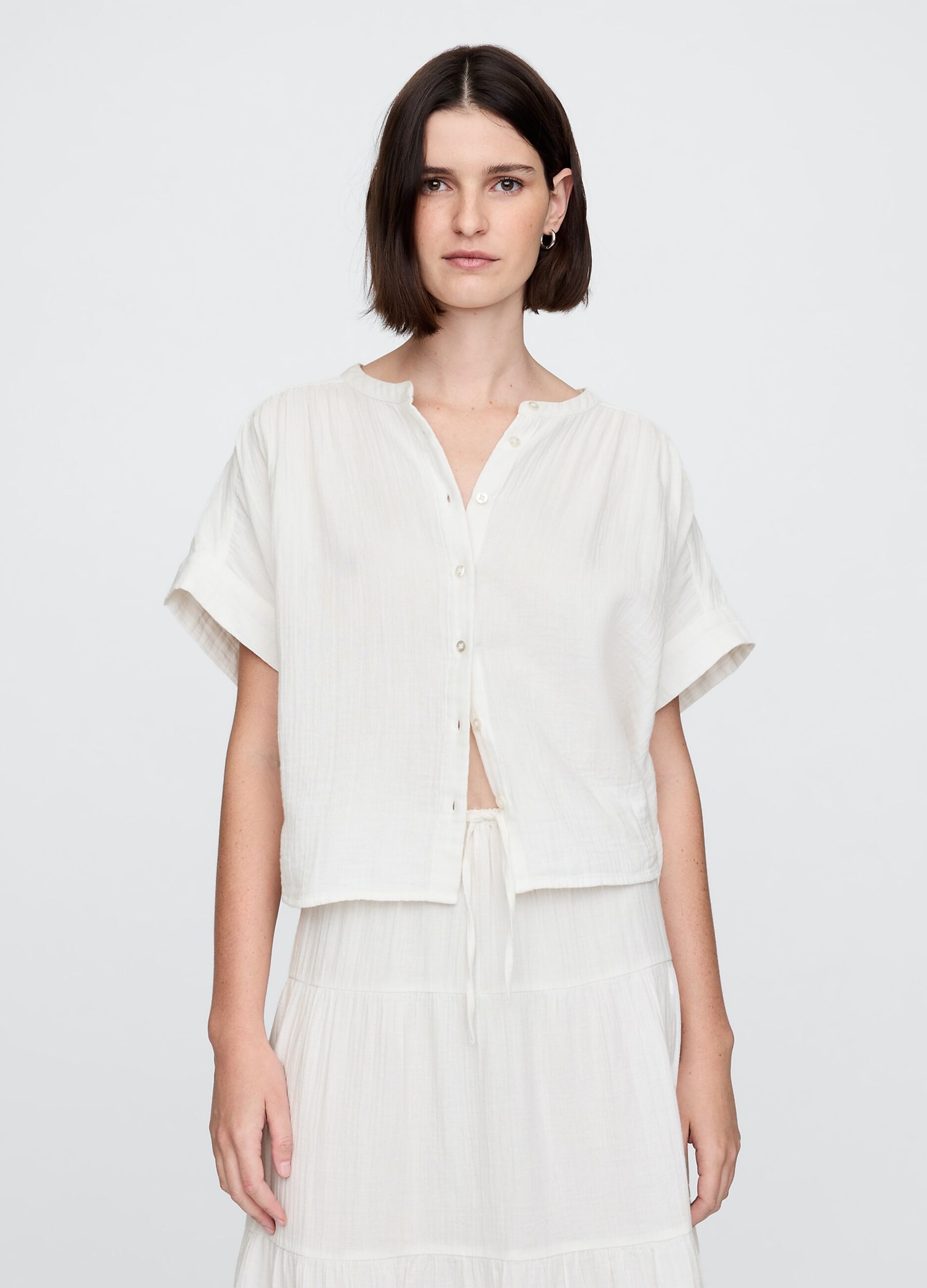 Light white fabric shirt