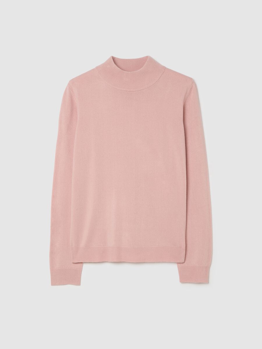 Pink regular fit sweater_0