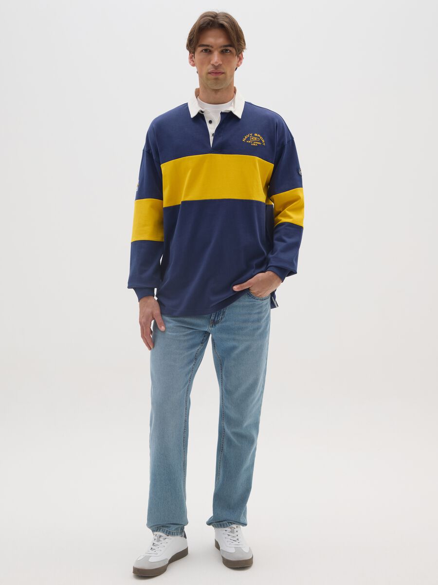 Multicolour Pure Cotton Polo Shirt_1