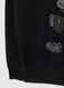 Black cotton blend regular fit sweatshirt with Disney print_6