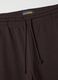 Brown Cotton Blend Jogger Trousers_5