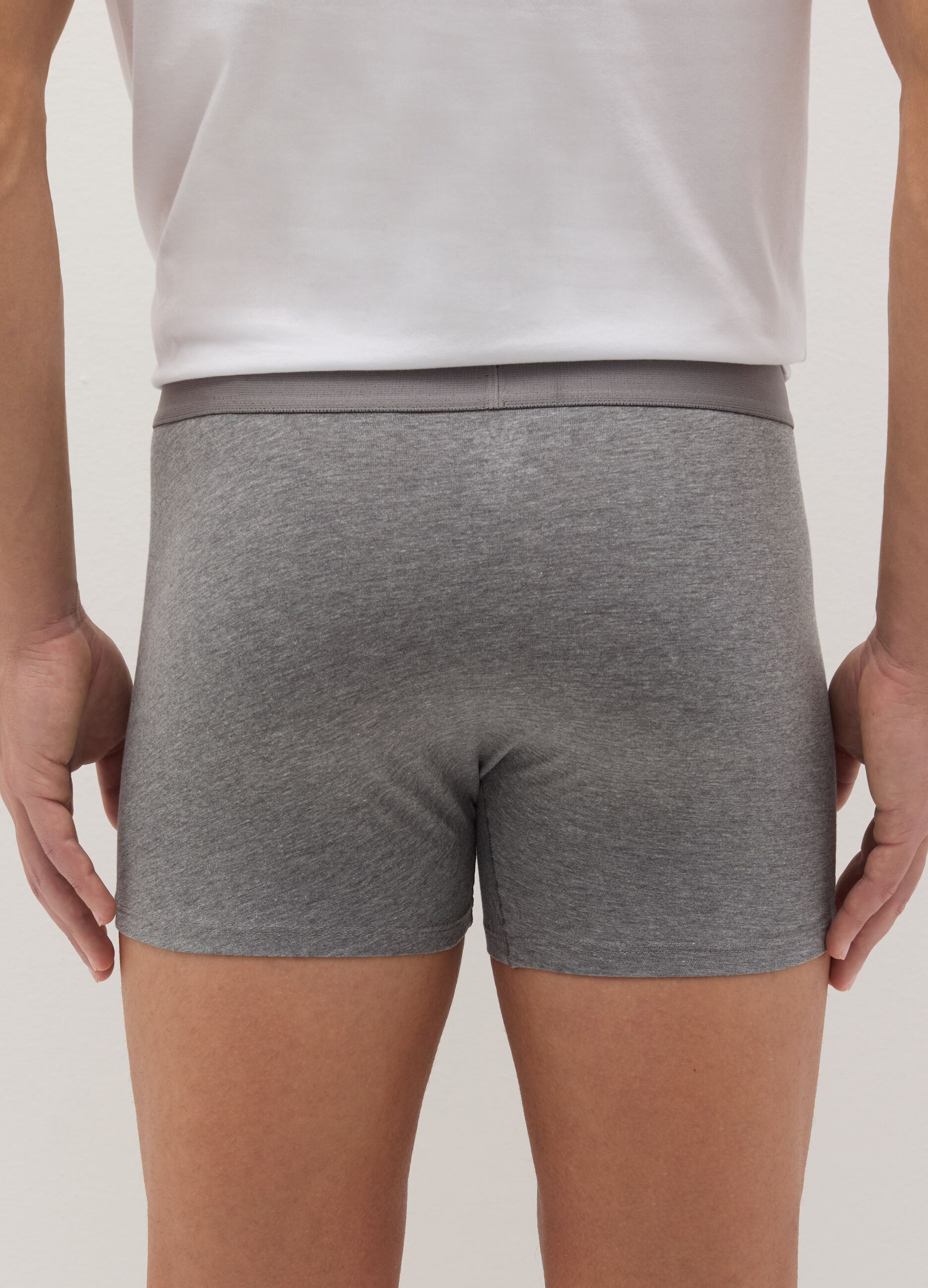 Tripack boxer midi con elastico esterno