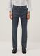 Slim fit blue stretch cotton blend chino trousers_1