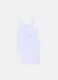 Two-pack racerback vests in solid colour organic cotton_4