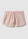 Regular-fit pink cotton-blend shorts with drawstring_4