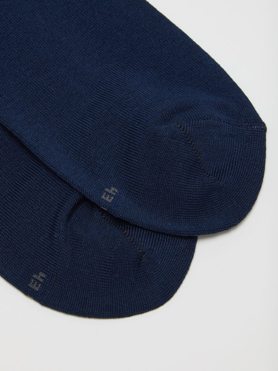 Set of blue cotton stretch socks_2