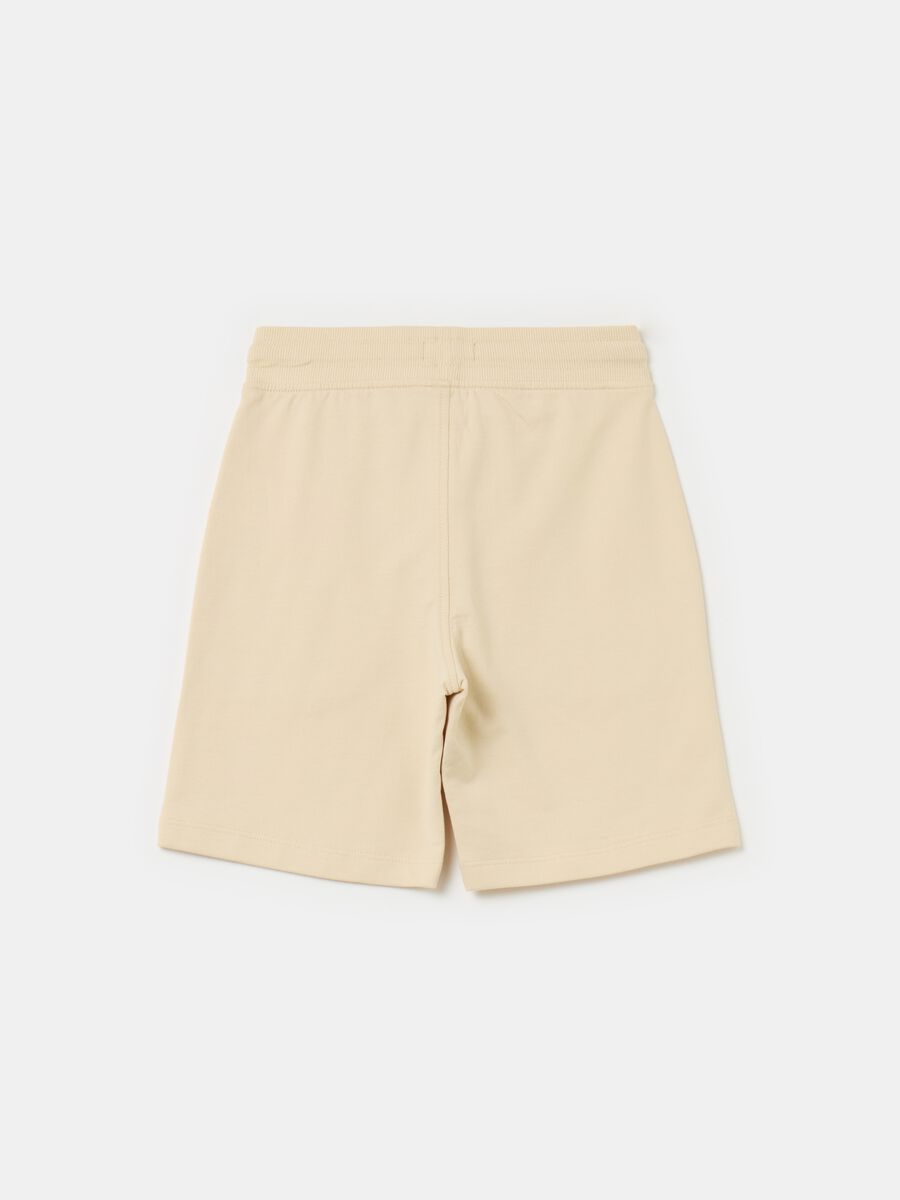 French Terry Bermuda shorts with drawstring_1