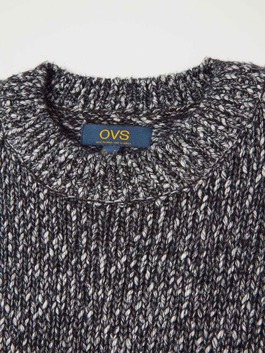 Mélange pullover in lurex_5
