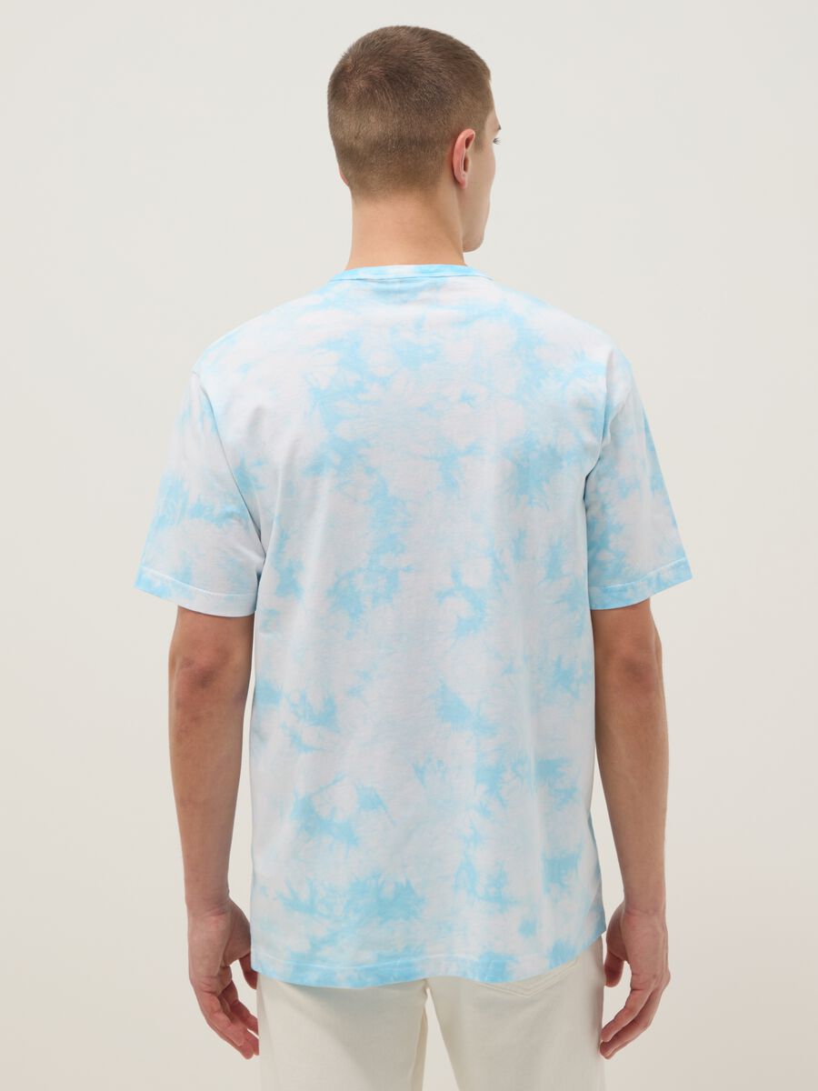 Regular fit sky blue pure cotton T-shirt with Squidward print_2