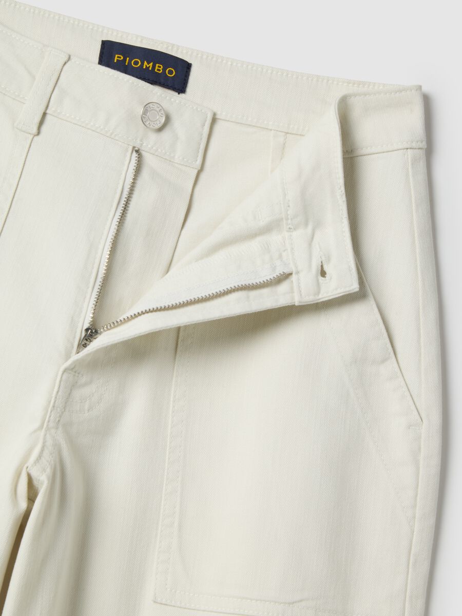 White Stretch Cotton Chinos Regular Fit_1