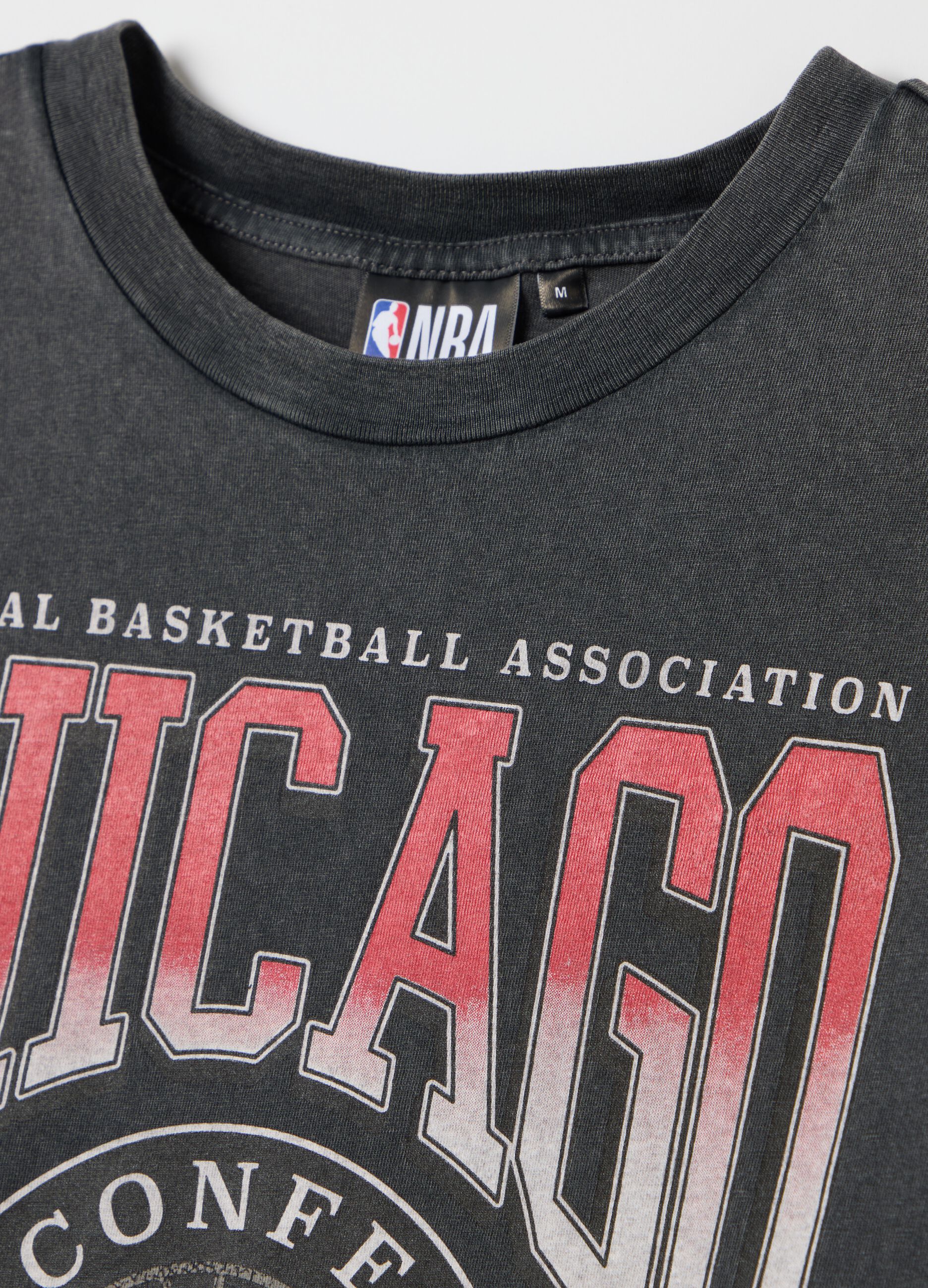 Chicago Bulls NBA Cotton Black T-shirt