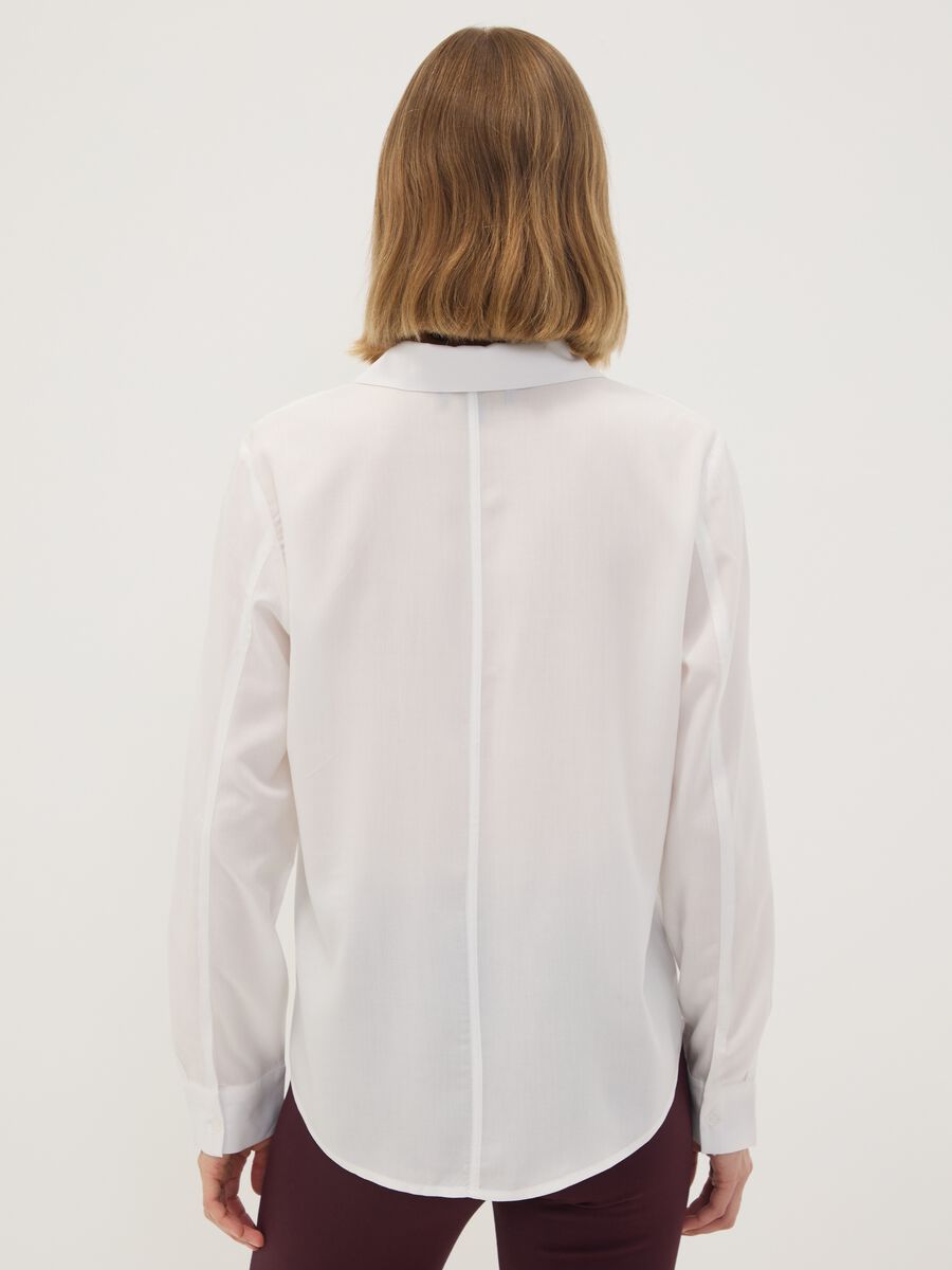 Camicia bianca in pura viscosa regular fit_3