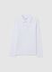 Boys' Pure White Cotton Polo Regular Fit_3