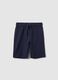 Boys&rsquo; blue shorts in 100% cotton with regular fit_3
