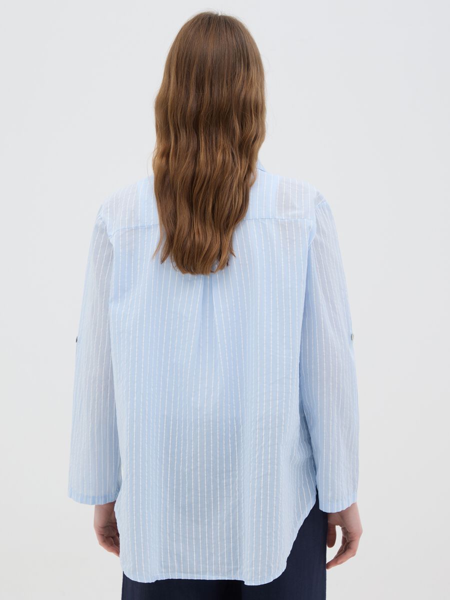 Women's Oversized Multicolour Pure Cotton Regular Fit Shirt_2