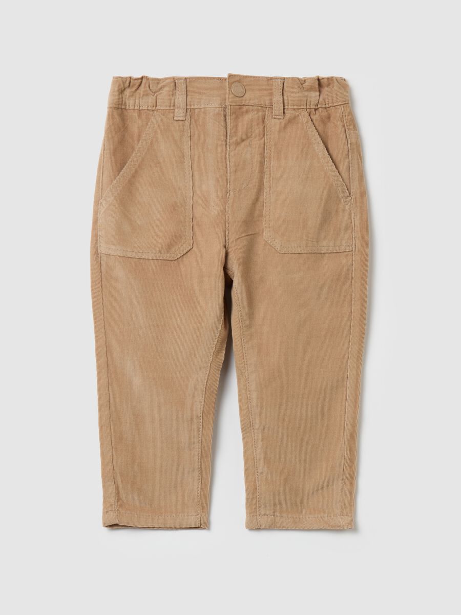 Corduroy trousers with pockets_0