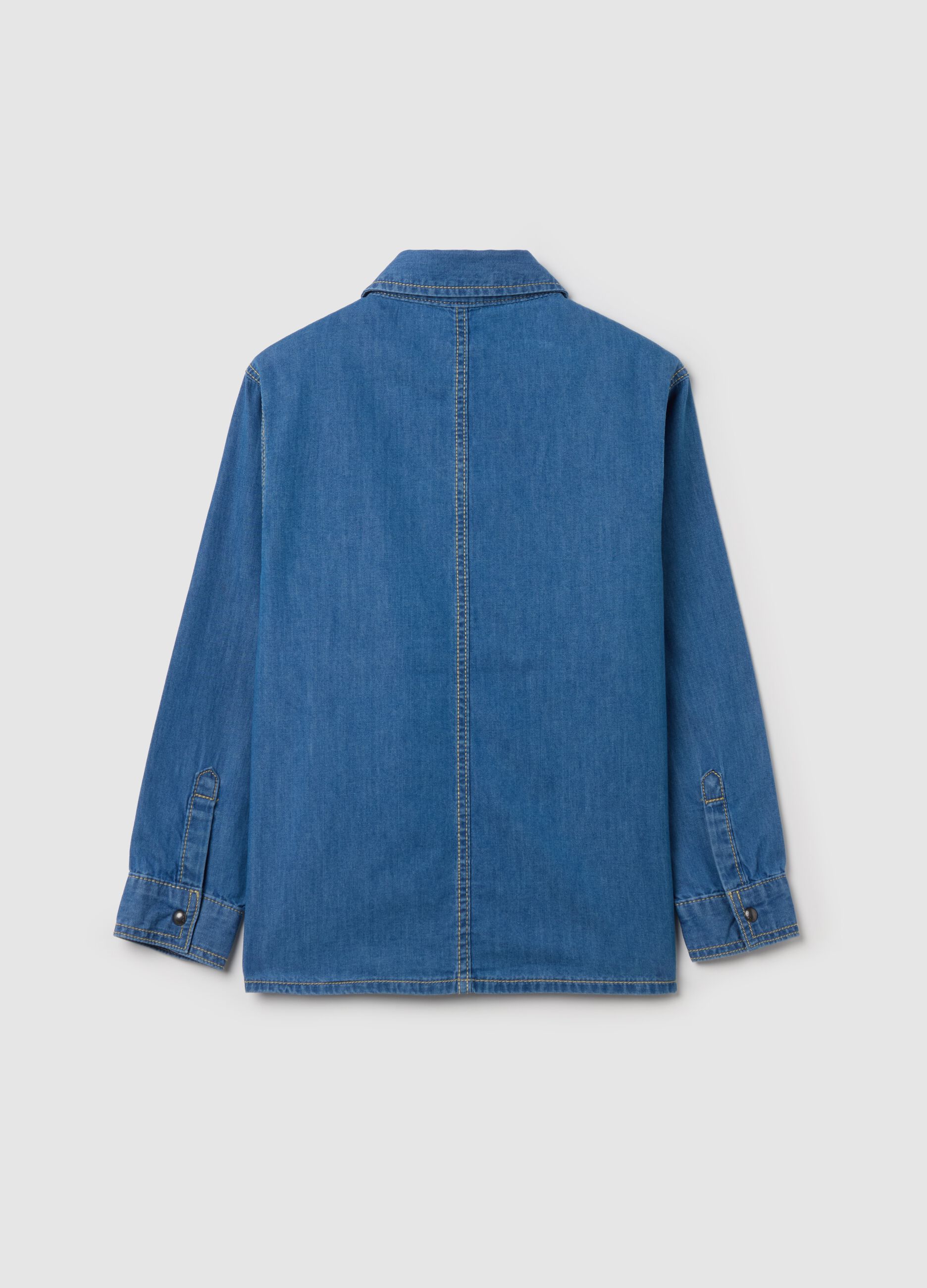 Denim shirt with pockets