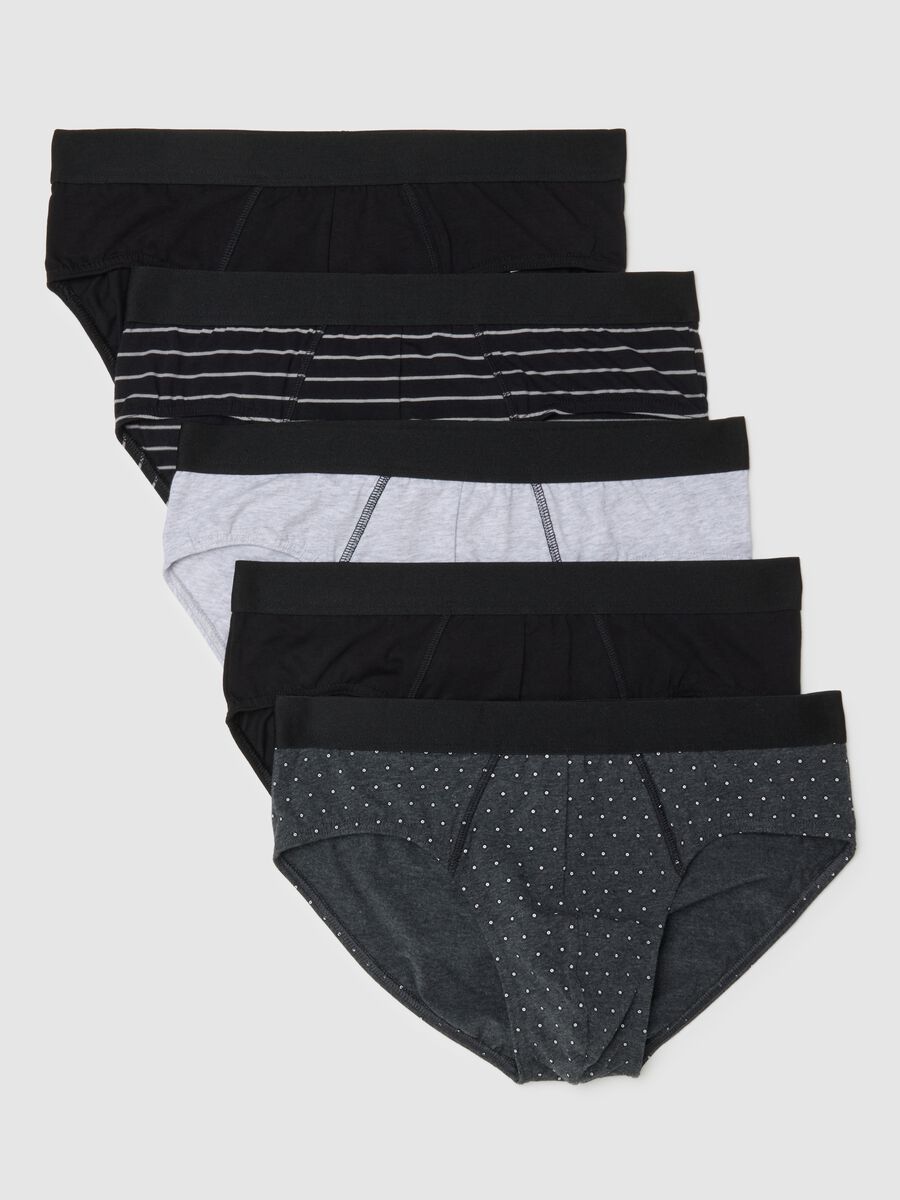 Multipack Multicolour Stretch Cotton Regular Fit Briefs_4