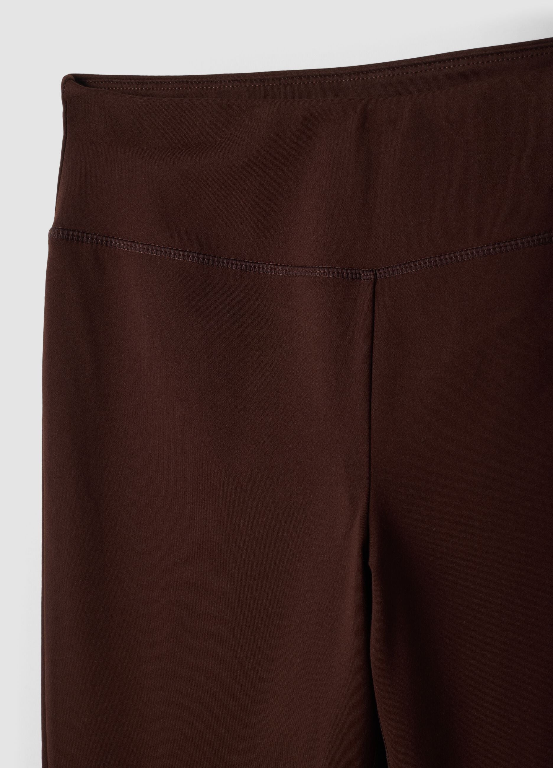 Leggings marroni flare in tessuto elasticizzato traspirante ALTAVIA STUDIO