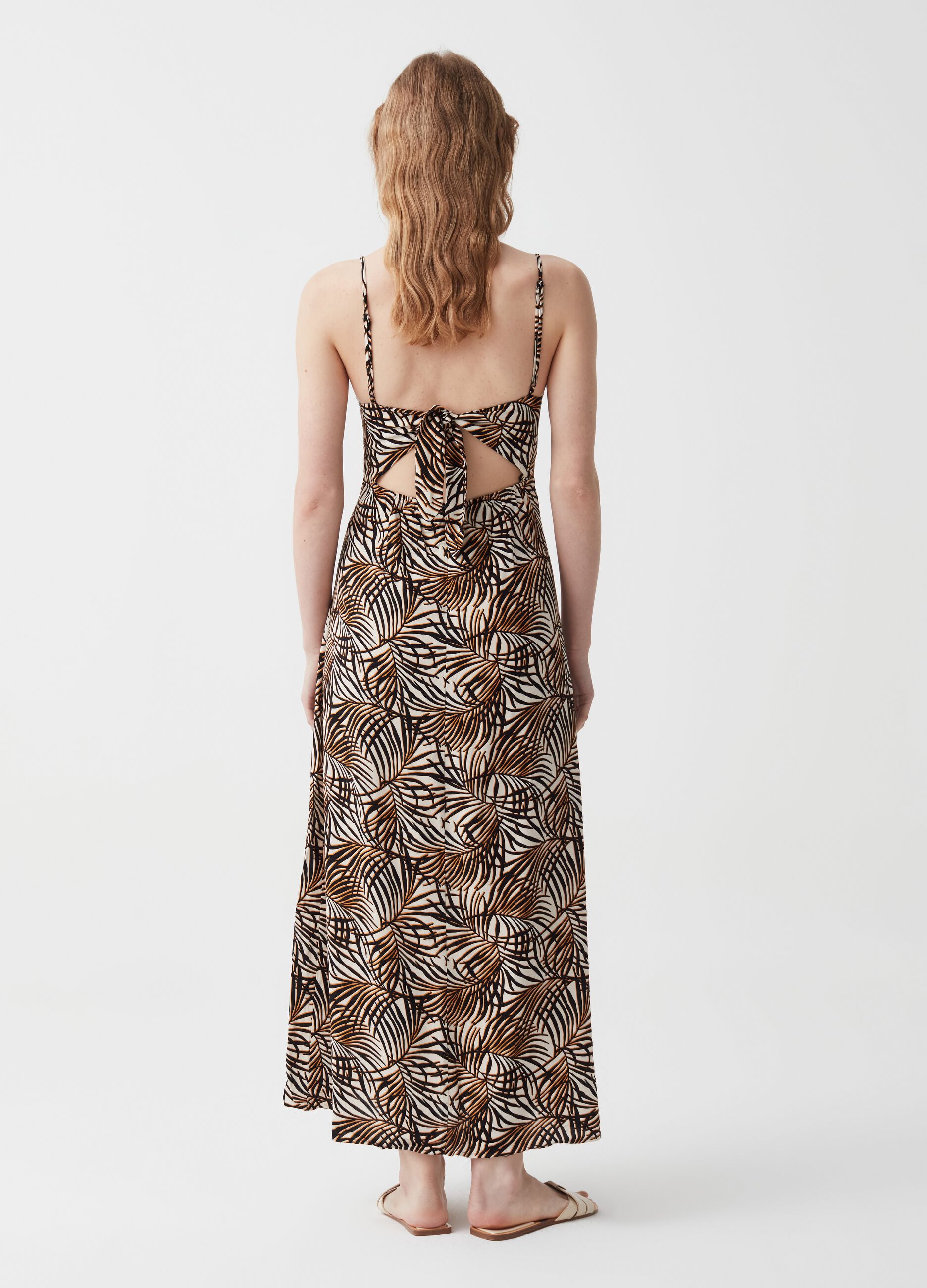 Vestito lungo con dettaglio cut out