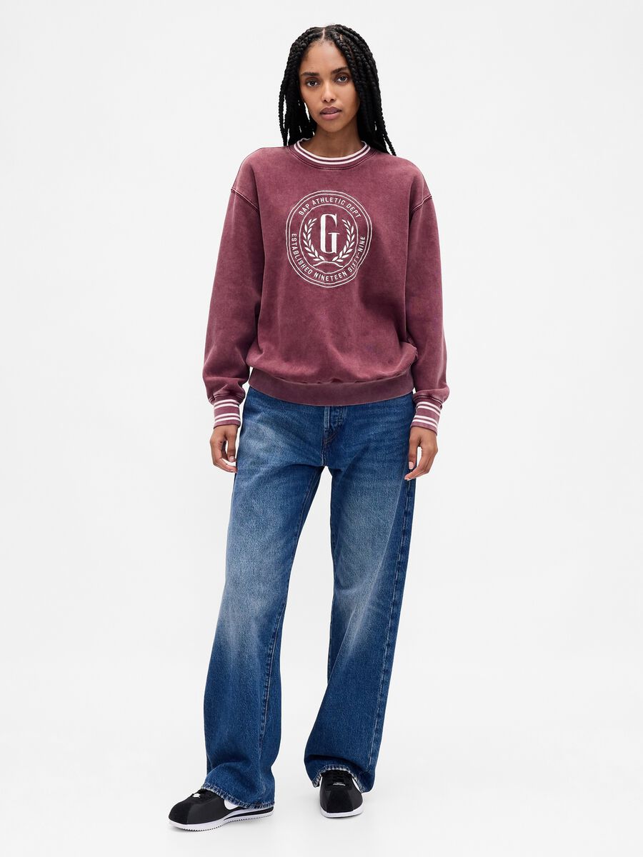 Purple Crew Neck Sweatshirt_2