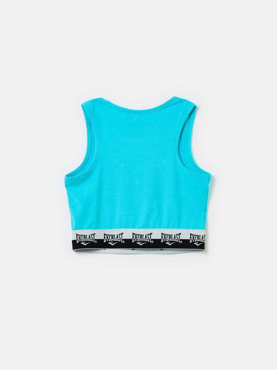 Crop top con base elastica e logo_1