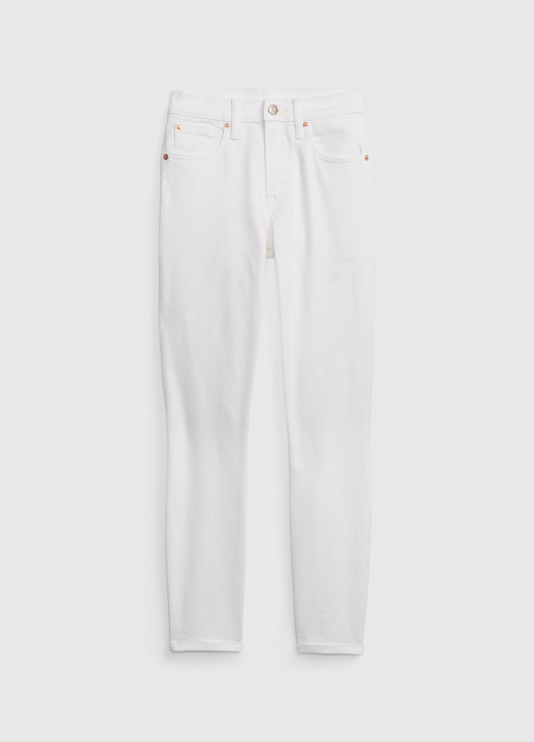 Mid-rise, skinny-fit jeans