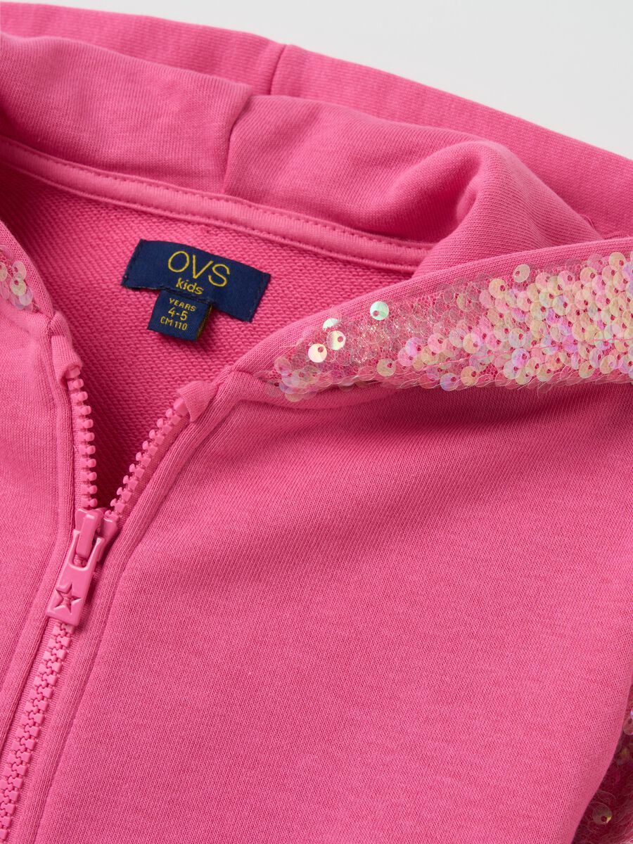 Full-zip hoodie with sequins_2