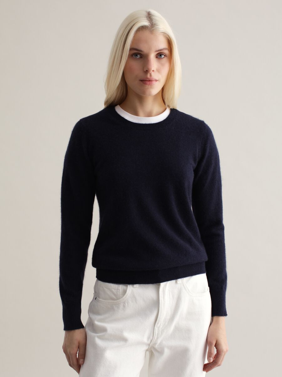 Cashmere pullover with round neck_0