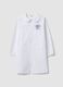 White girls&rsquo; school apron with zip and Stitch embroidery_0