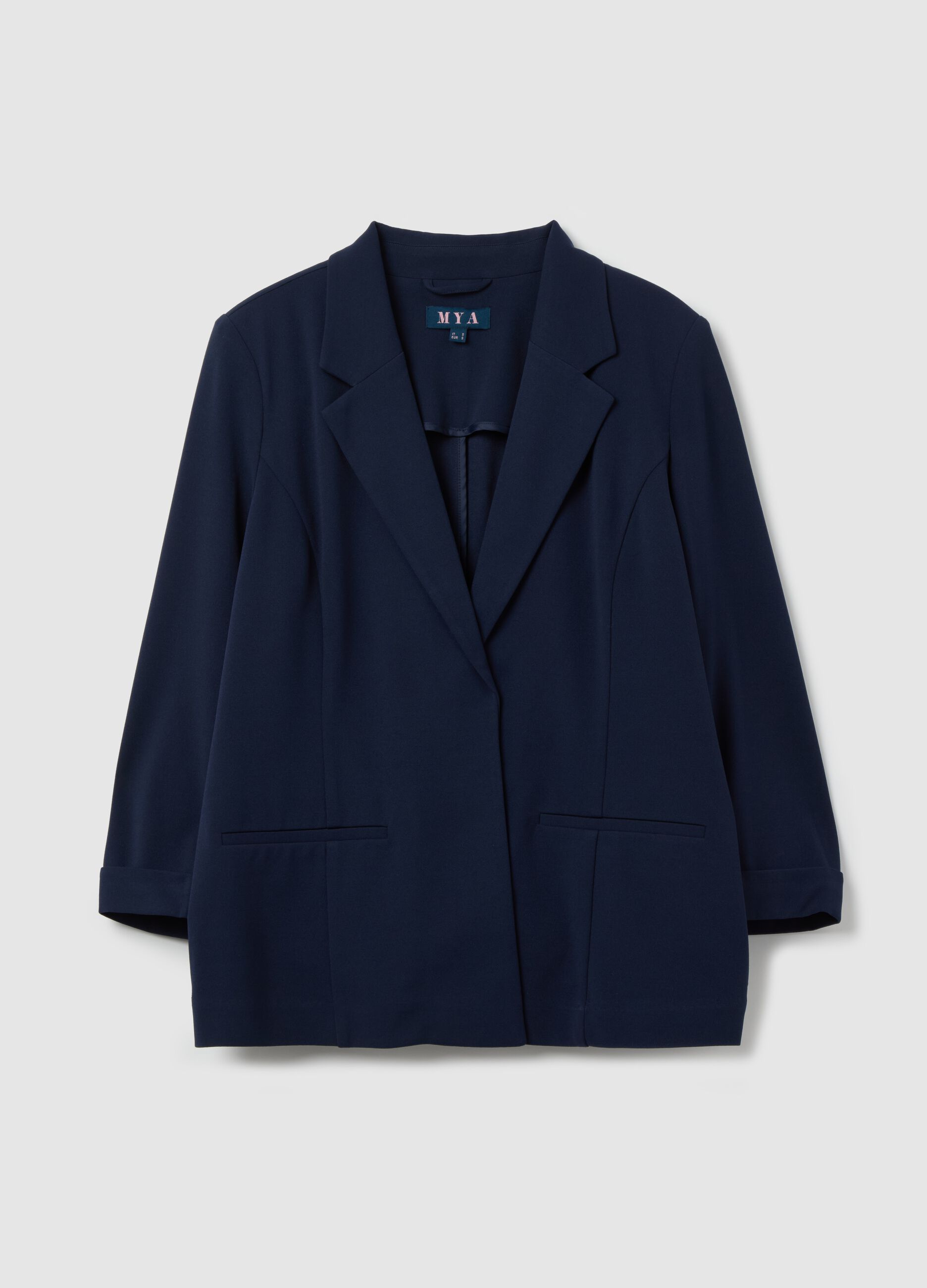 Curvy open blazer