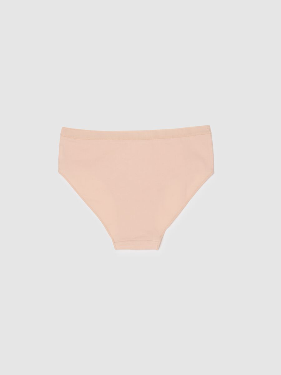 Mutandine culotte in cotone elasticizzato rosa da ragazza regular fit_1