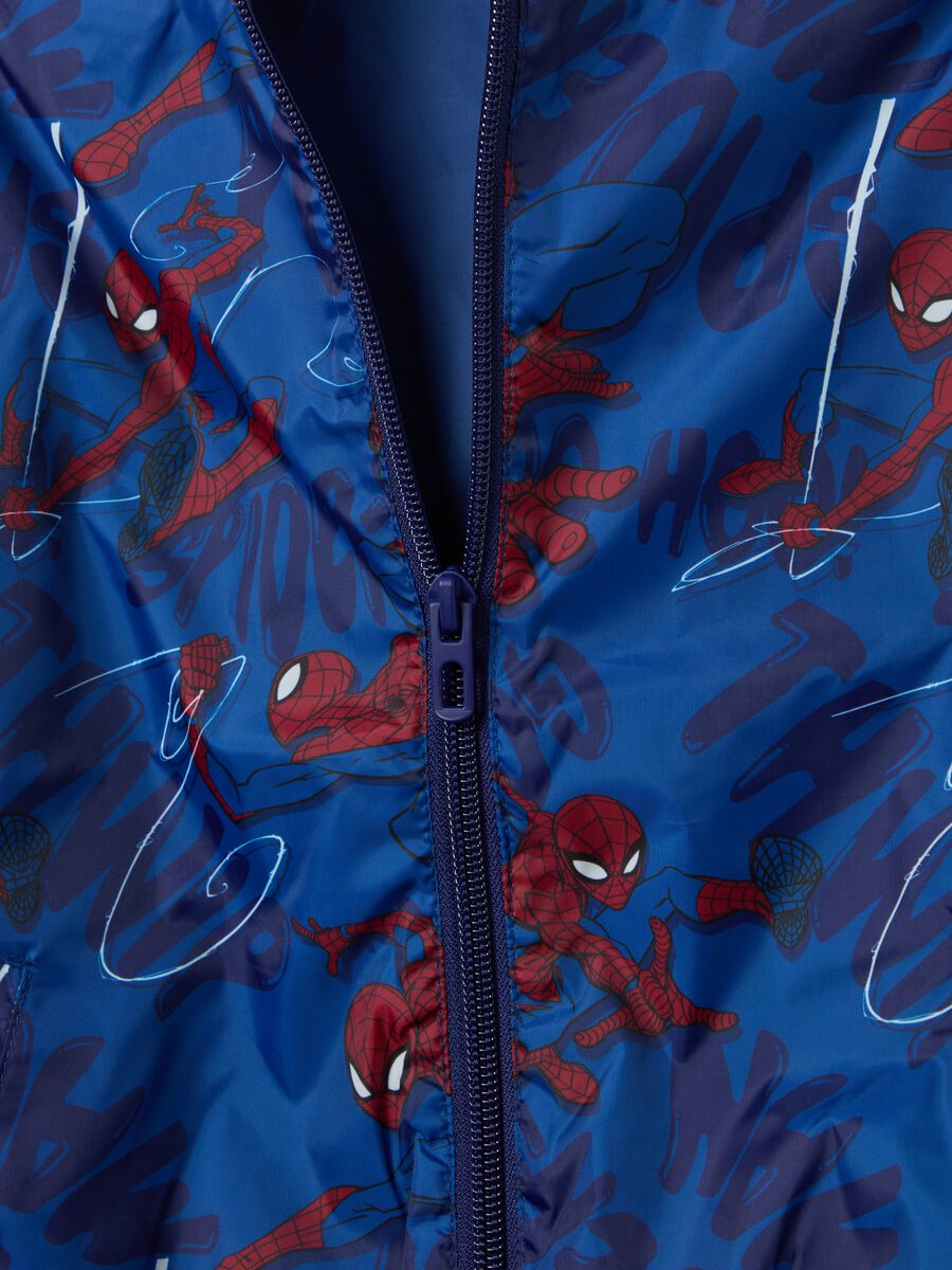 Spider-Man waterproof jacket with hood_2