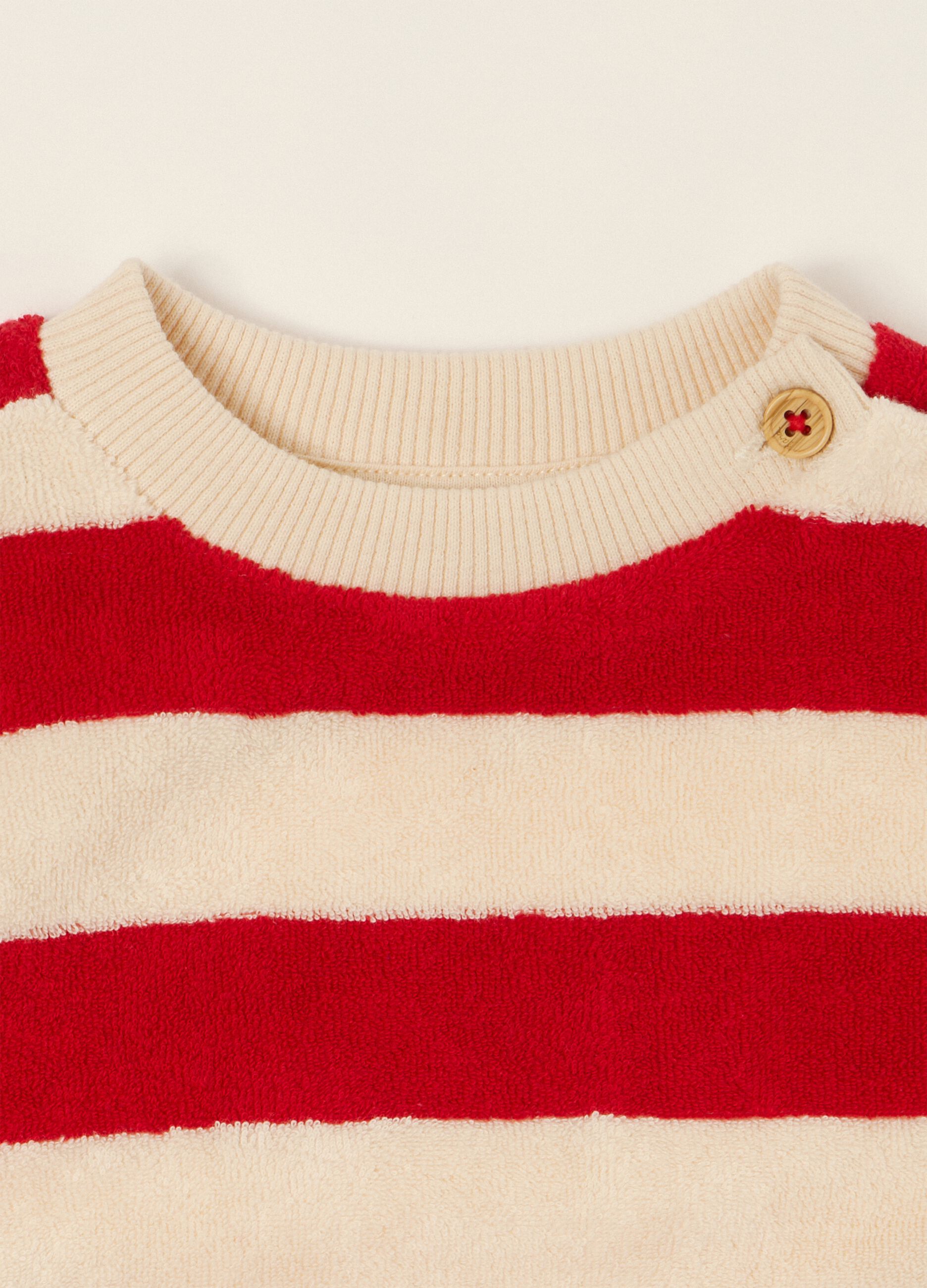 Multicolour striped cotton-blend baby sweatshirt, regular fit