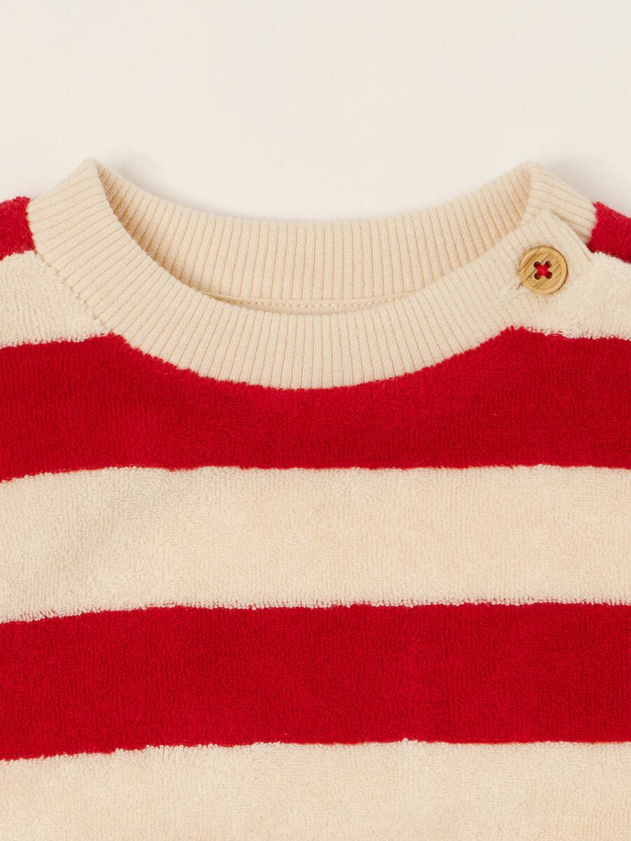 Multicolour striped cotton-blend baby sweatshirt, regular fit_1